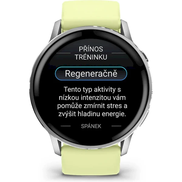 Garmin Venu 4 (45 mm) Silver/Citron silikonový řemínek - Obrázek 3