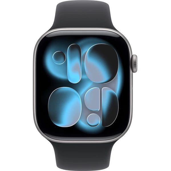 Apple Watch Series 11 (46mm) Vesmírně šedý hliník s černým sportovním řemínkem S/M - Obrázek 2