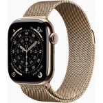 Apple Watch Series 11 Cellular (42mm) Zlatý titan se zlatým milánským tahem