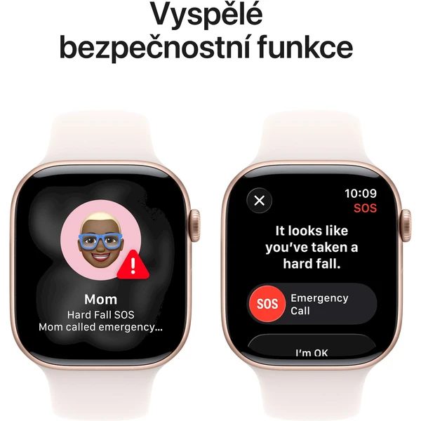 Apple Watch Series 11 Cellular (46mm) Zlatý Titan se světle ruměným sportovním řemínkem M/L - Obrázek 6