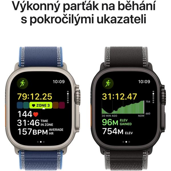 Apple Watch Ultra 3 (2025) 49mm Černý titan s černým titanovým milánským tahem L - Obrázek 4