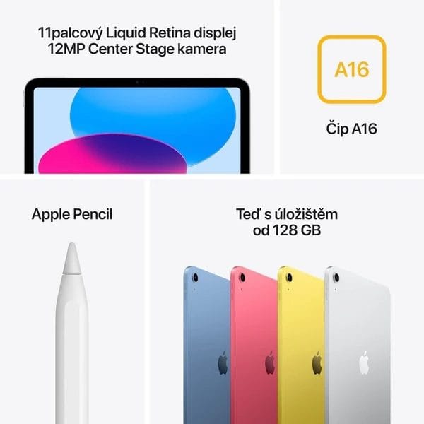 Apple iPad 11" 512GB Wi-Fi Yellow (2025) - Obrázek 7
