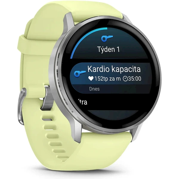 Garmin Venu 4 (45 mm) Silver/Citron silikonový řemínek - Obrázek 4