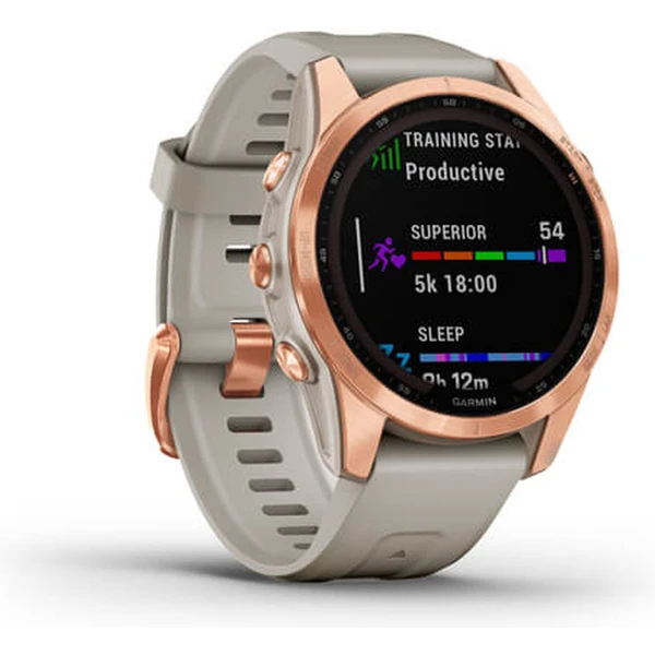 Garmin fenix 7S PRO Solar Rose Gold, Sand Silicone Band - Obrázek 3
