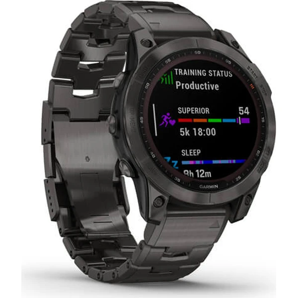Garmin fenix 7 PRO Sapphire Solar Style, Titan Gray/Titan Band - Obrázek 4
