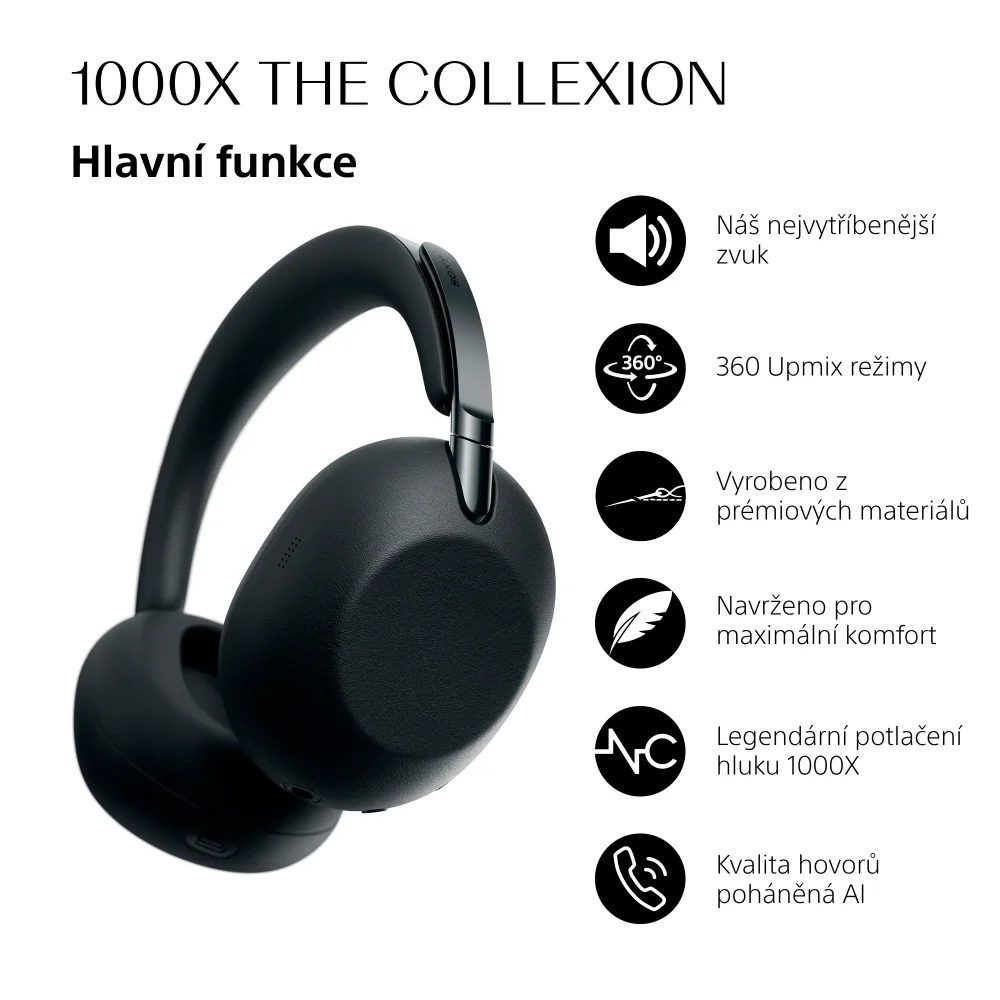 Sony WH-1000X THE COLLEXION Black - Obrázek 10