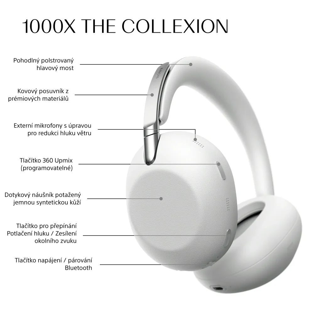 Sony WH-1000X THE COLLEXION Platinum - Obrázek 12