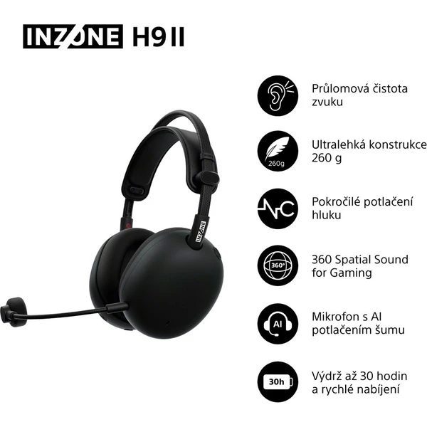 Sony INZONE H9 II Black - Obrázek 12