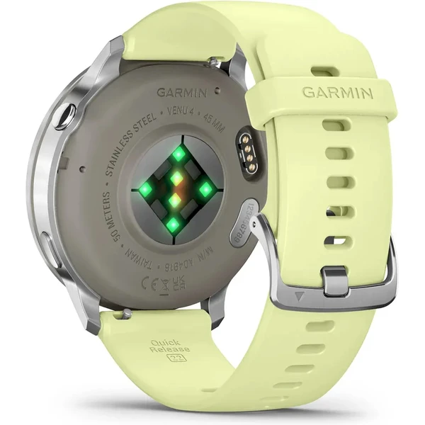 Garmin Venu 4 (45 mm) Silver/Citron silikonový řemínek - Obrázek 6