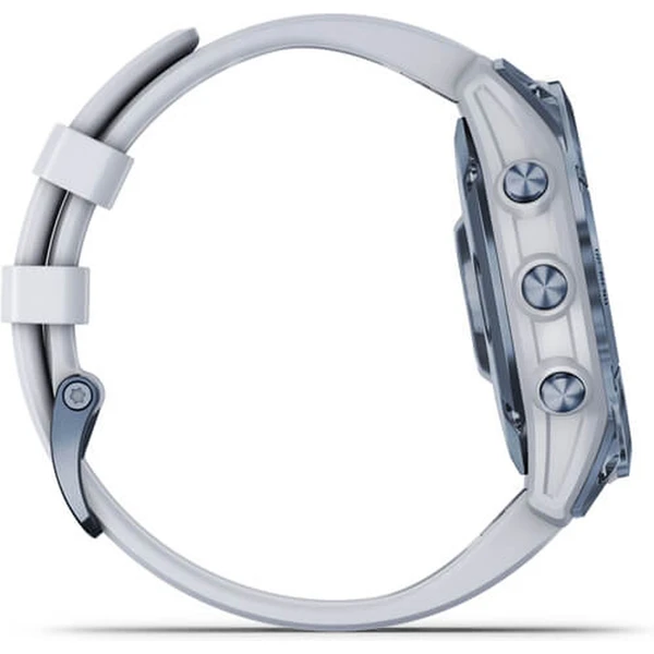 Garmin fenix 7 PRO Sapphire Solar Titan Blue/White Silicone Band - Obrázek 6