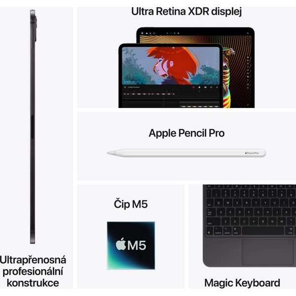 Apple iPad Pro 13" M5 (2025) 1TB Wi-Fi Silver - Obrázek 7