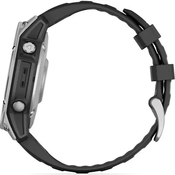Garmin Fenix E 47 mm Stainless Steel/Black Silicone Band - Obrázek 5