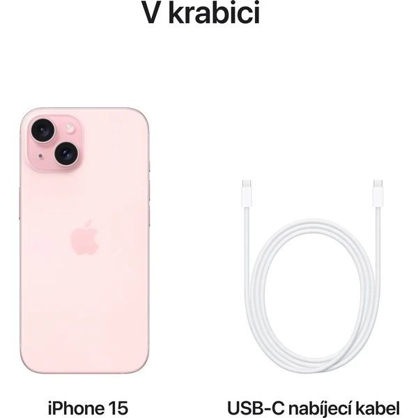 Apple iPhone 15 128GB Pink - Obrázek 9