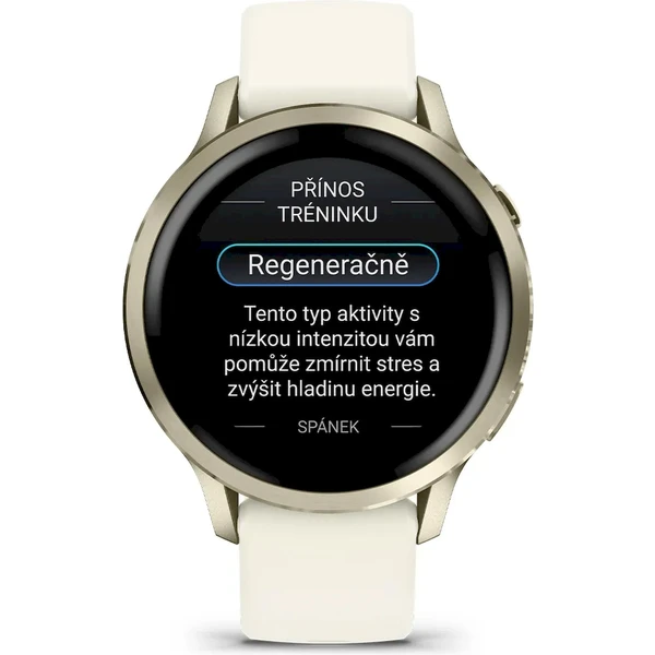 Garmin Venu 4 (41 mm) Gold/White silikonový řemínek - Obrázek 3