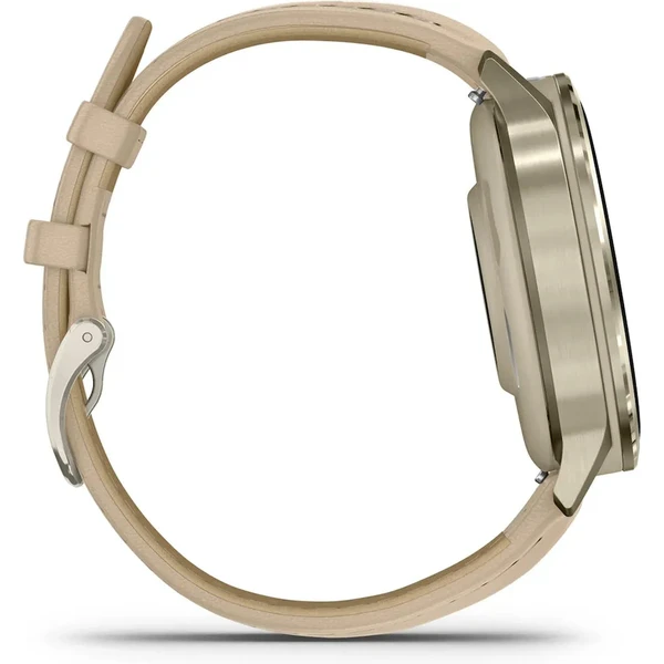 Garmin Venu 4 (41 mm) Gold/White silikonový řemínek a Light Sand kožený řemínek - Obrázek 5
