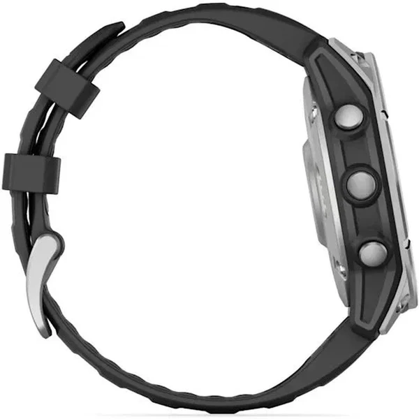 Garmin Fenix E 47 mm Stainless Steel/Black Silicone Band - Obrázek 6