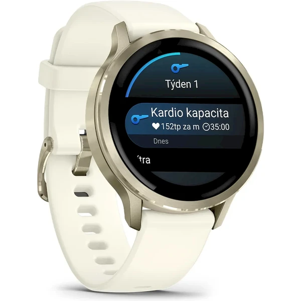 Garmin Venu 4 (41 mm) Gold/White silikonový řemínek - Obrázek 4