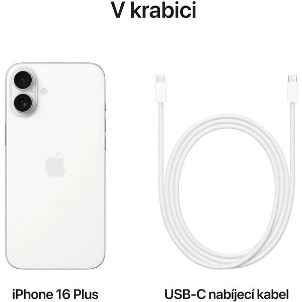 Apple iPhone 16 Plus 256GB White - Obrázek 9