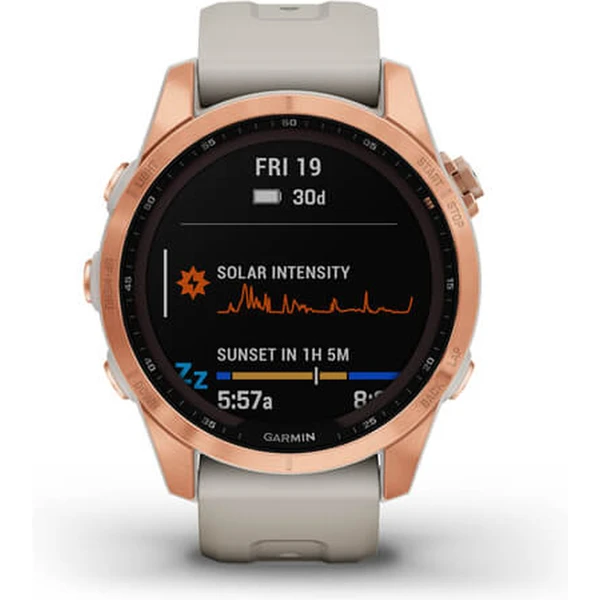 Garmin fenix 7S PRO Solar Rose Gold, Sand Silicone Band - Obrázek 9