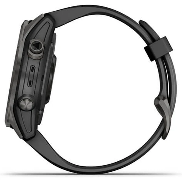 Garmin fenix 7S Sapphire Solar Titan Carbon Gray/Black Silicone Band - Obrázek 2