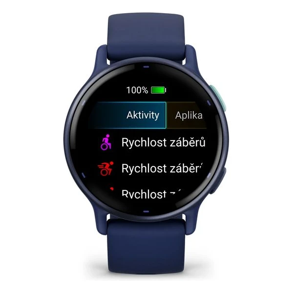 Garmin Vívoactive 5 Navy Silicone Band - Obrázek 7