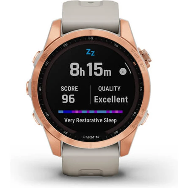 Garmin fenix 7S PRO Solar Rose Gold, Sand Silicone Band - Obrázek 10