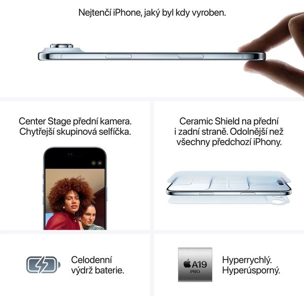 Apple iPhone Air 256GB Cloud White - Obrázek 6