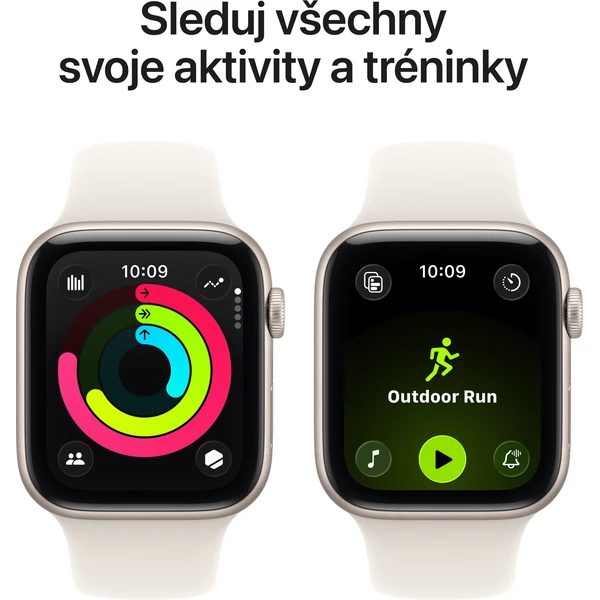 Apple Watch SE 3 (2025) 44mm Hvězdně bílý hliník s hvězdně bílým sportovním řemínkem M/L - Obrázek 6