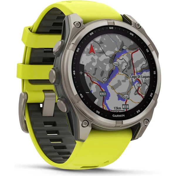 Garmin Fenix 8 Solar 47mm Gray Yellow/Graphite Band - Obrázek 3