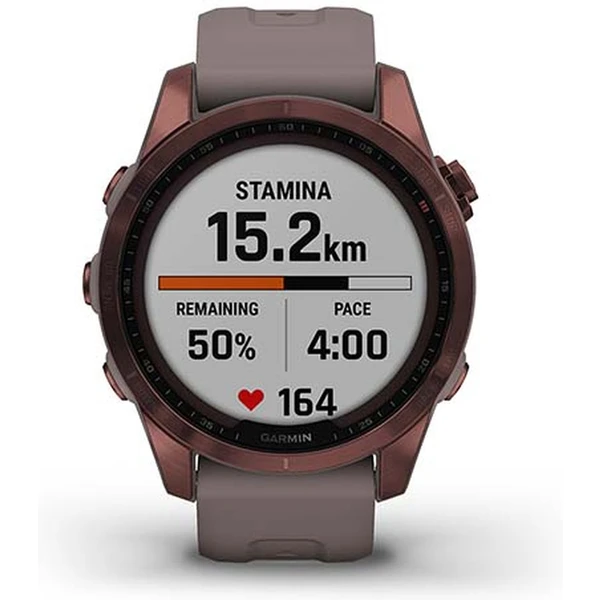 Garmin fenix 7S Sapphire Solar Titan Dark Bronze/Gray Silicone Band - Obrázek 6