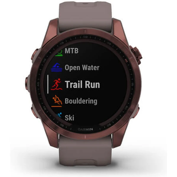 Garmin fenix 7S Sapphire Solar Titan Dark Bronze/Gray Silicone Band - Obrázek 7