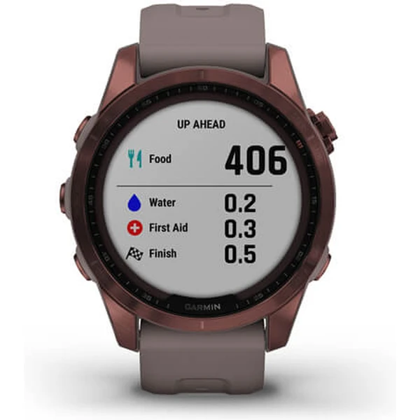 Garmin fenix 7S Sapphire Solar Titan Dark Bronze/Gray Silicone Band - Obrázek 8