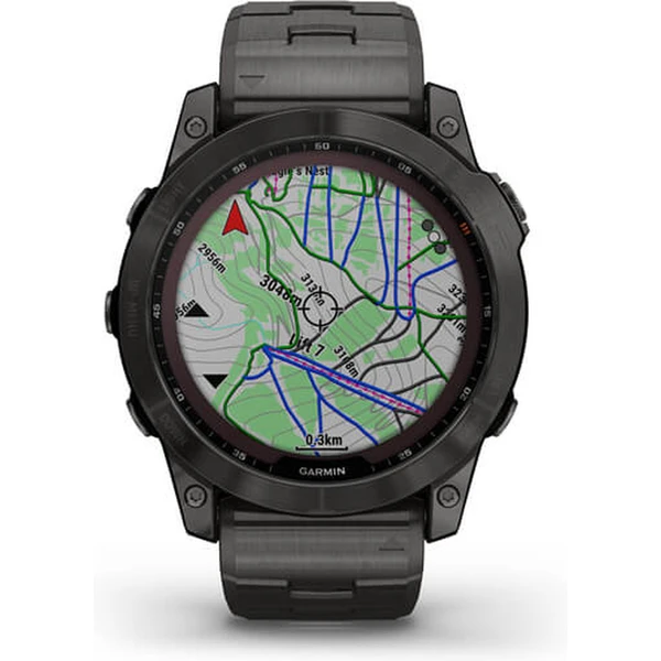 Garmin fenix 7X PRO Sapphire Solar Style, Titan Carbon Gray/Carbon Gray Titan Band - Obrázek 5