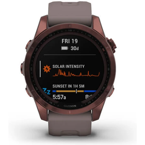 Garmin fenix 7S Sapphire Solar Titan Dark Bronze/Gray Silicone Band - Obrázek 9