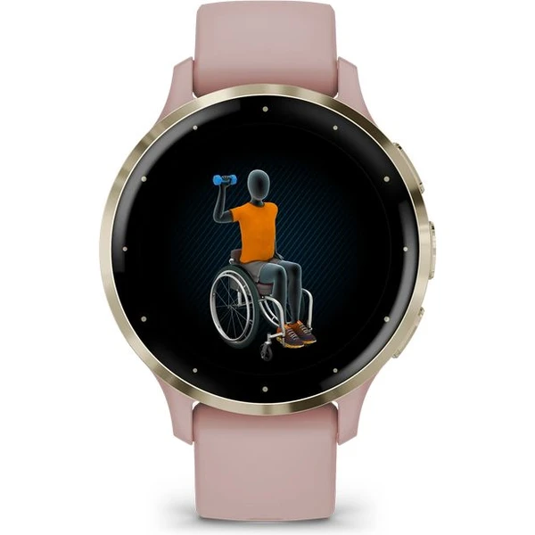 Garmin Venu 3S Cream Gold/Dust Rose Silicone Band - Obrázek 8