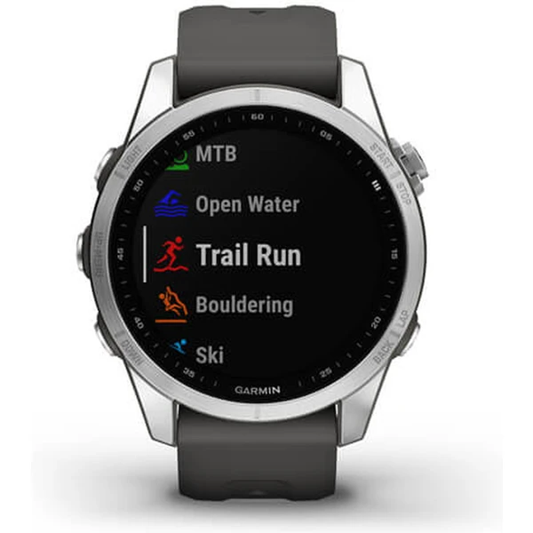 Garmin fenix 7S Glass Silver/Graphite Silicone Band - Obrázek 6