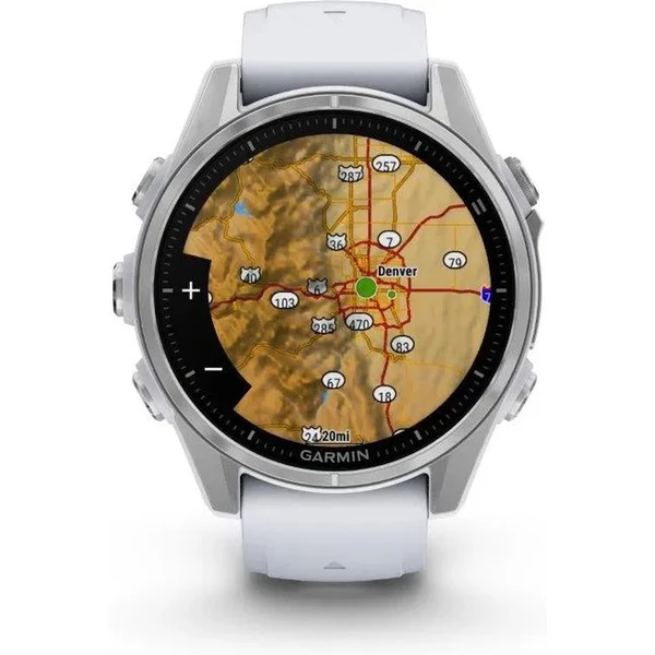 Garmin Fenix 8 AMOLED 43mm Silver/White Band - Obrázek 3