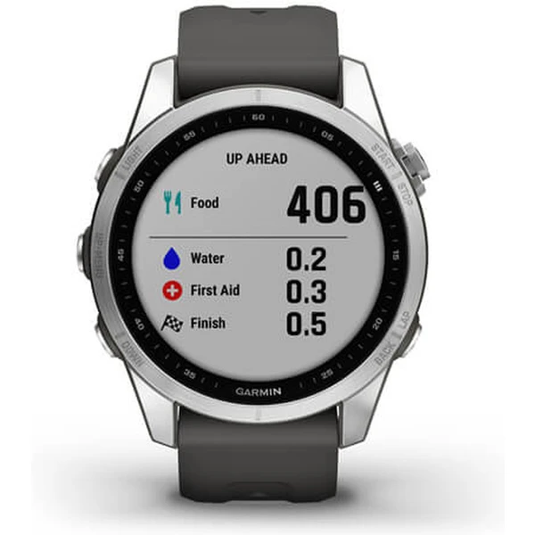 Garmin fenix 7S Glass Silver/Graphite Silicone Band - Obrázek 7