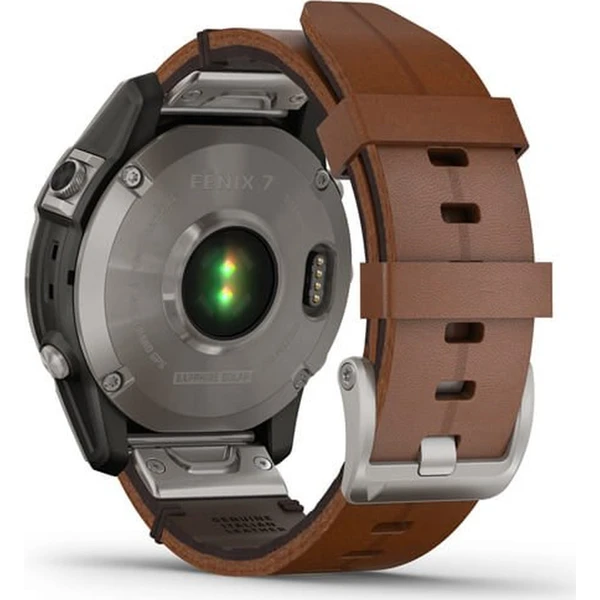 Garmin fenix 7 PRO Sapphire Solar Style, Titan/Brown Leather Band - Obrázek 10