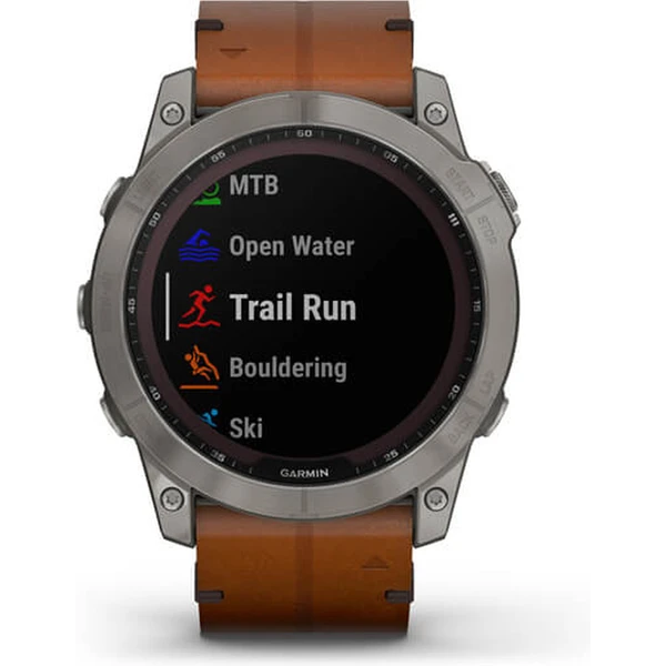 Garmin fenix 7X PRO Sapphire Solar Titan/Brown Leather Band - Obrázek 8