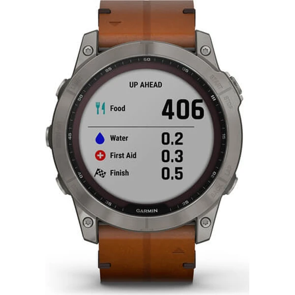 Garmin fenix 7X PRO Sapphire Solar Titan/Brown Leather Band - Obrázek 9