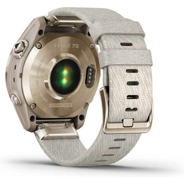 Garmin fenix 7S PRO Sapphire Solar Style, Titan Cream Gold/Cream Nylon Band - Obrázek 11