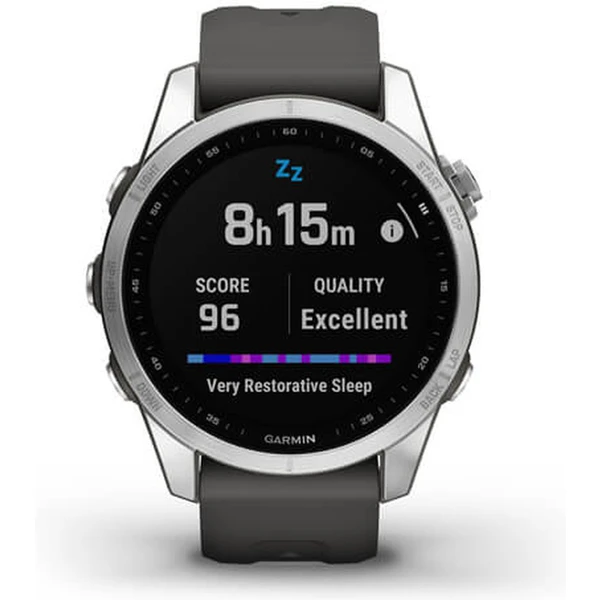 Garmin fenix 7S Glass Silver/Graphite Silicone Band - Obrázek 10