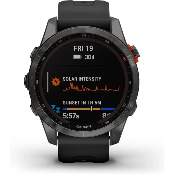 Garmin fenix 7S Solar Gray/Black Silicone Band - Obrázek 3