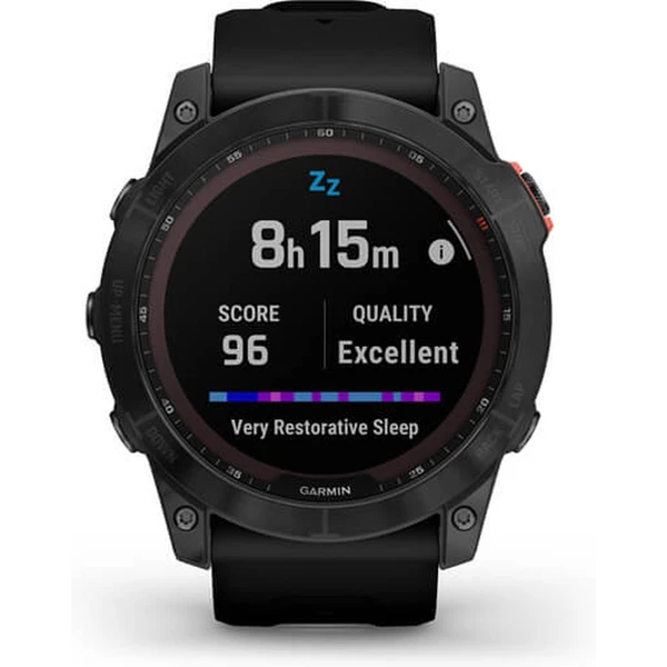 Garmin fenix 7X Solar Gray/Black Silicone Band - Obrázek 10