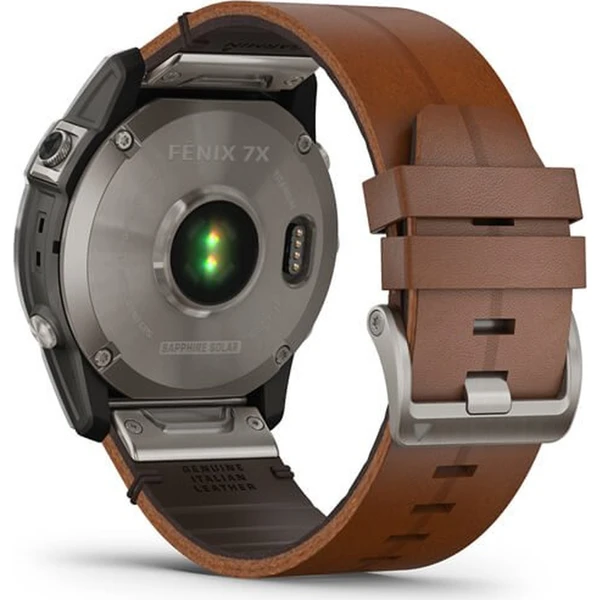 Garmin fenix 7X PRO Sapphire Solar Titan/Brown Leather Band - Obrázek 11