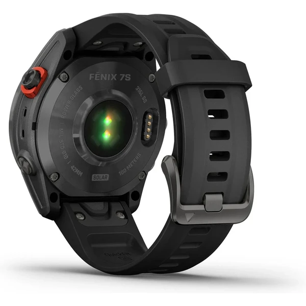 Garmin fenix 7S Solar Gray/Black Silicone Band - Obrázek 7