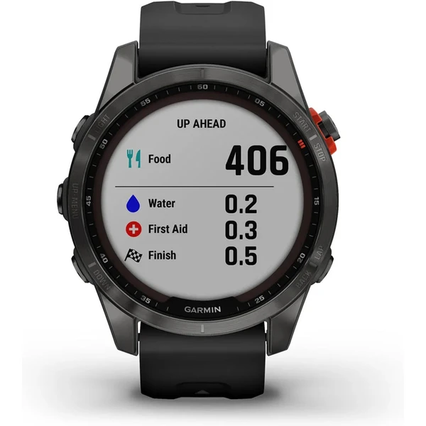 Garmin fenix 7S Solar Gray/Black Silicone Band - Obrázek 4