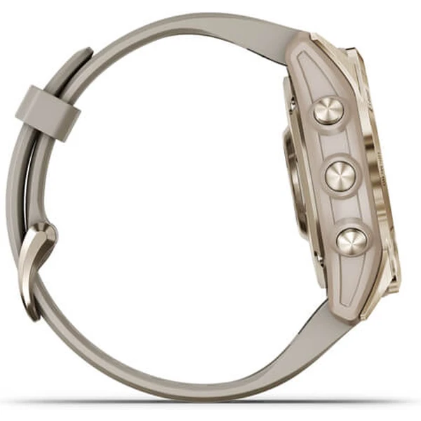 Garmin fenix 7S PRO Sapphire Solar Titan Cream Gold/Sand Silicone Band - Obrázek 5