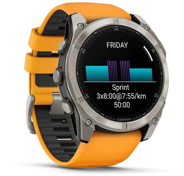 Garmin Fenix 8 51mm AMOLED Sapphire Spark Orange/Graphite - Obrázek 3